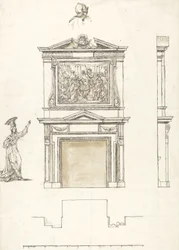 Entwurf für einen Kamin im Saal von Stowe, ca. 1733